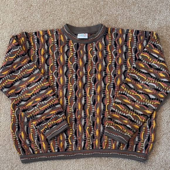 COOGI Other - COOGI Men's Multicolor Textured Crewneck Sweater